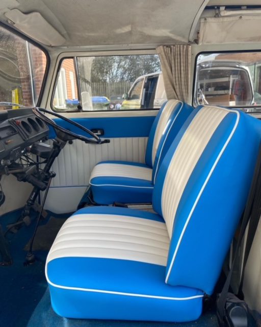 T2 front seats upholstered VW beds and seats for sale in kent - the dub hut 2022