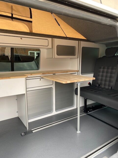VW T5.1 Bespoke built kitchen in Kent, South East of England - The Dub HUT 2021