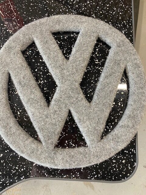 VW Carpeted logo for sale in kent - vw camper van's - the dub hut 2022
