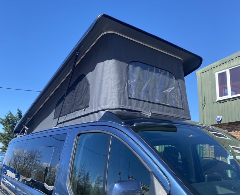 Ford Transit Custom SWB for sale with Westdubs pop top with full scenic canvas - the dub hut 2024