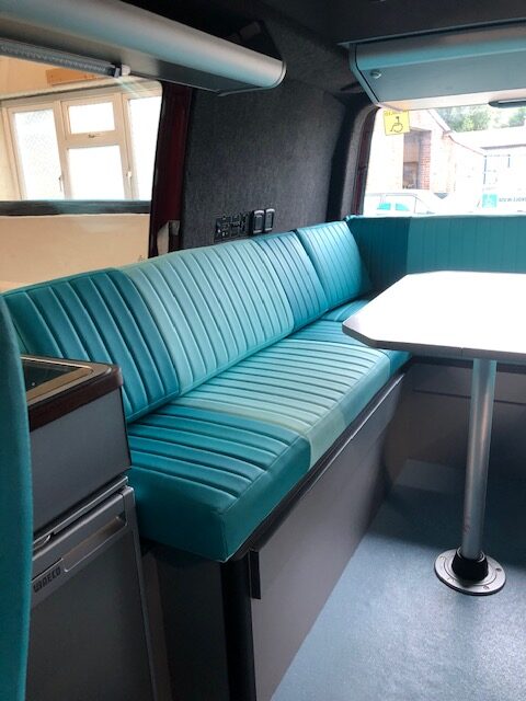 U shaped seating vw conversion works in kent - the dub hut 2022