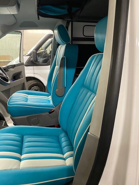 Upholstered front seats - The Dub Hut 2021