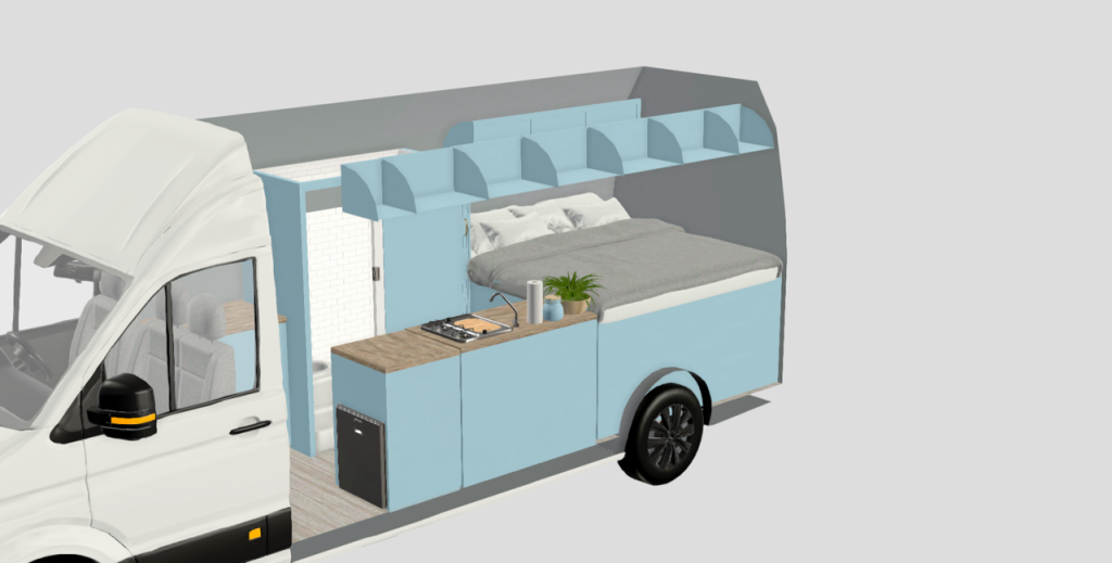 campervan 3D blueprint planner kent