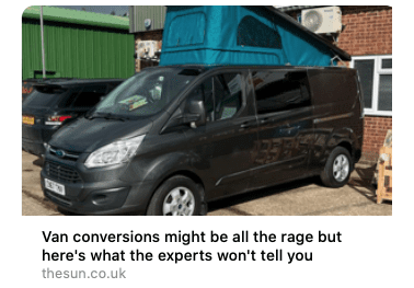 The-Dub-Hut-Feature-in-The-Sun-newspaper-Kent-Ford-Transit-Campervan LWB